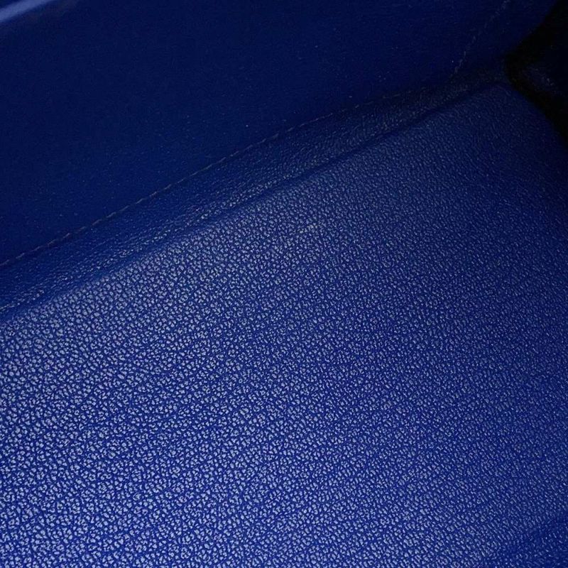 エルメス ハンドバッグ ケリー25 内縫い ブルーロワイヤル/ゴールド金具 トゴ U刻印 2way