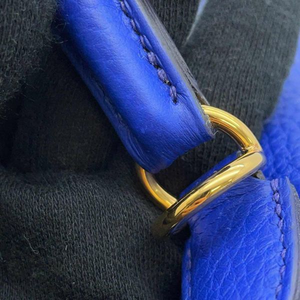 エルメス ハンドバッグ ケリー25 内縫い ブルーロワイヤル/ゴールド金具 トゴ U刻印 2way
