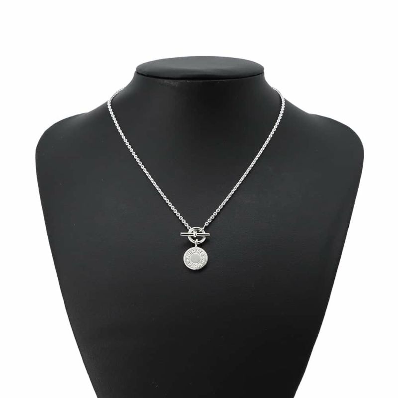 エルメス ネックレス アミュレット H エクスリブリス コンフェッティ セリエ SV925シルバー HERMES ジュエリー
