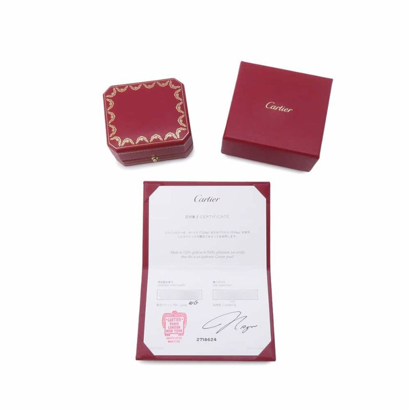 カルティエ ピアス ミニラブ フープ ピアス スモールモデル K18WGホワイトゴールド B8028900 Cartier ジュエリー