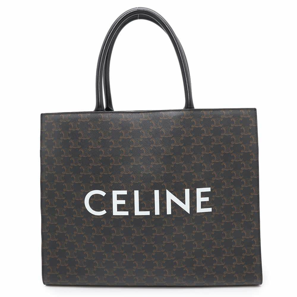 セリーヌ トートバッグ ホリゾンタルカバス トリオンフ PVC 197012 CELINE 黒