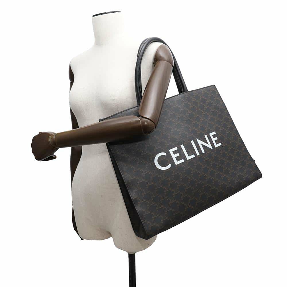 セリーヌ トートバッグ ホリゾンタルカバス トリオンフ PVC 197012 CELINE 黒