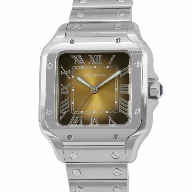 カルティエ サントス ドゥ カルティエ MM WSSA0065 Cartier 腕時計 ブラウン文字盤