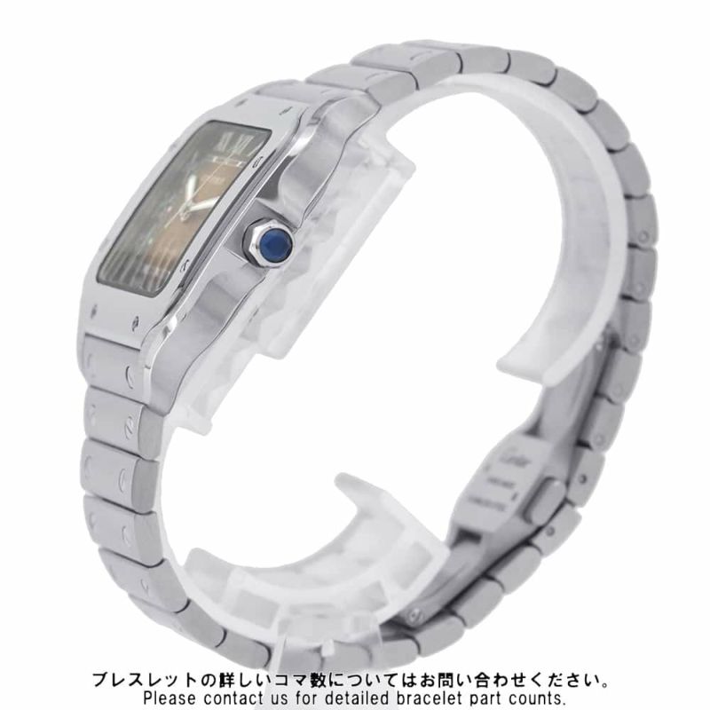 カルティエ サントス ドゥ カルティエ MM WSSA0065 Cartier 腕時計 ブラウン文字盤