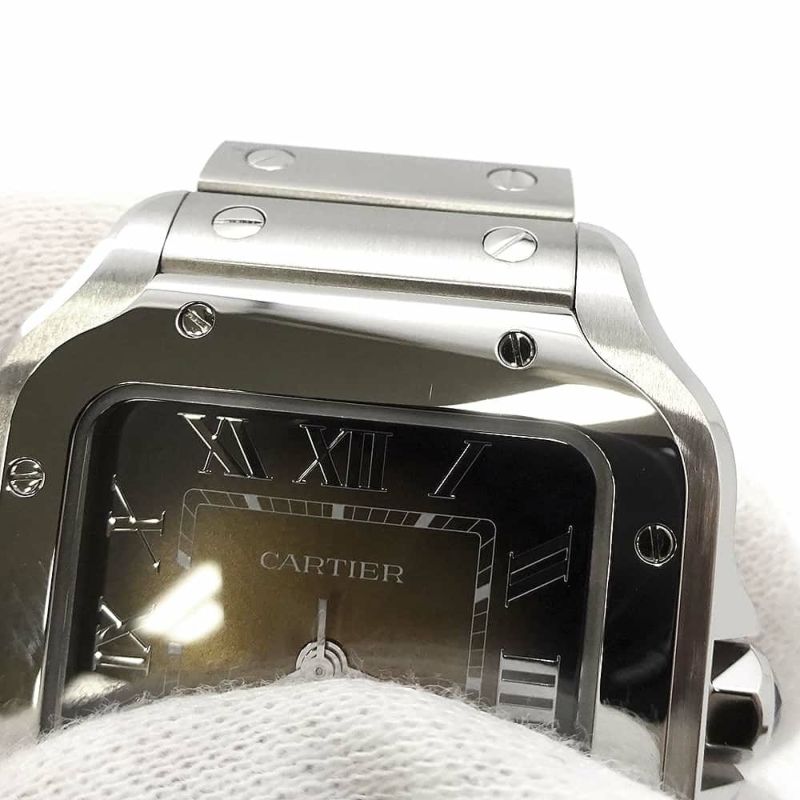 カルティエ サントス ドゥ カルティエ MM WSSA0065 Cartier 腕時計 ブラウン文字盤