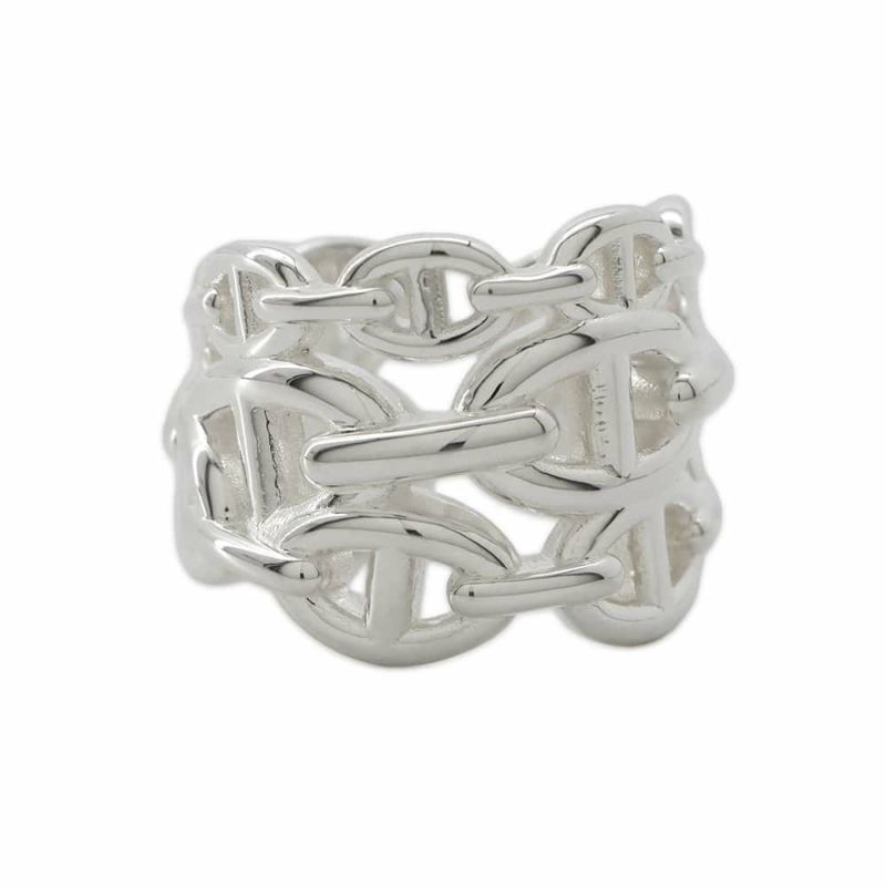 エルメス リング シェーヌダンクル アンシェネGM Enchainee SV925シルバー リングサイズ56 HERMES