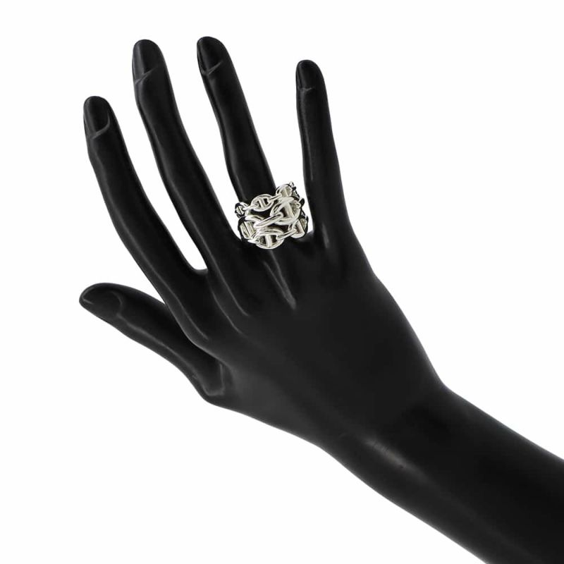 エルメス リング シェーヌダンクル アンシェネGM Enchainee SV925シルバー リングサイズ56 HERMES