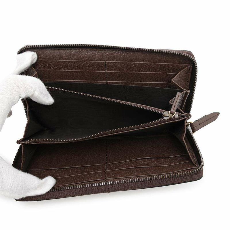 グッチ 長財布 ジャンボGG バンブー 658634 GUCCI ラウンドファスナー
