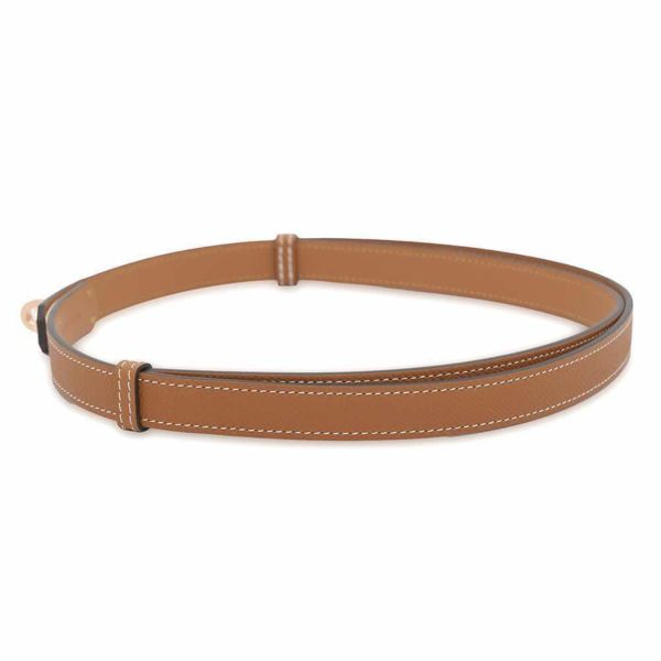エルメス ケリーベルト ゴールド/ピンクゴールド金具 エプソン W刻印 HERMES べルト