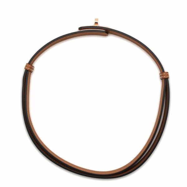 エルメス ケリーベルト ゴールド/ピンクゴールド金具 エプソン W刻印 HERMES べルト