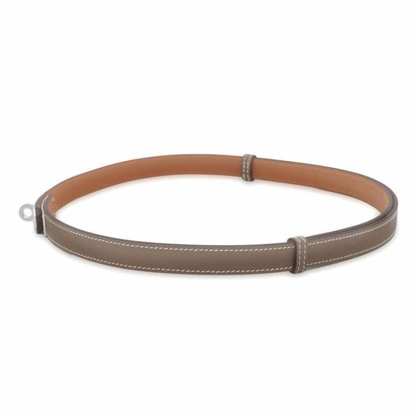 エルメス ケリーベルト エトゥープ/シルバー金具 エプソン W刻印 HERMES べルト