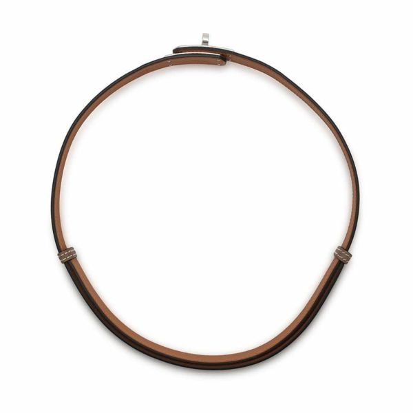 エルメス ケリーベルト エトゥープ/シルバー金具 エプソン W刻印 HERMES べルト