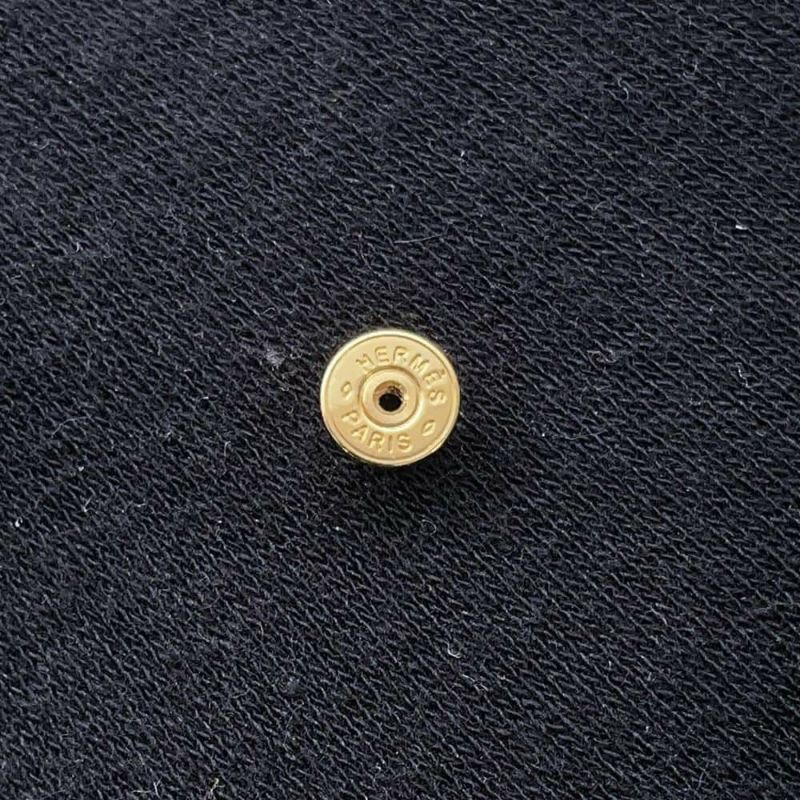 エルメス ピアス ミニ・ポップアッシュ ブラック/ゴールド金具 Hモチーフ HERMES Pop H ポップH