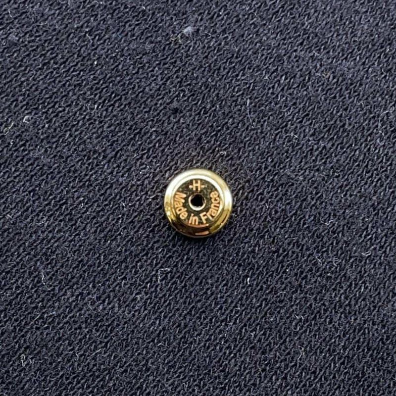 エルメス ピアス ミニ・ポップアッシュ ブラック/ゴールド金具 Hモチーフ HERMES Pop H ポップH