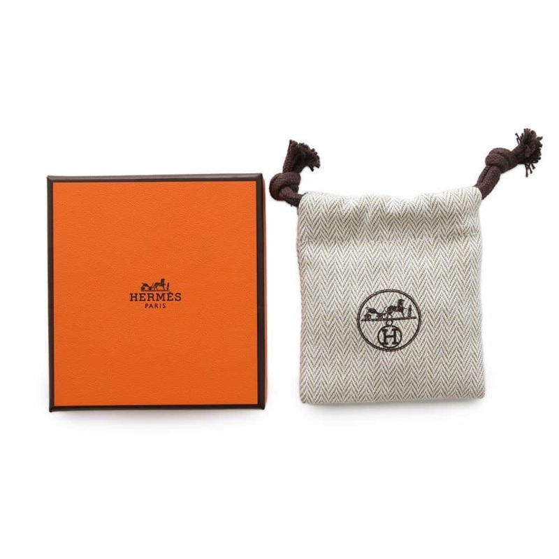 エルメス ピアス ミニ・ポップアッシュ ブラック/ゴールド金具 Hモチーフ HERMES Pop H ポップH