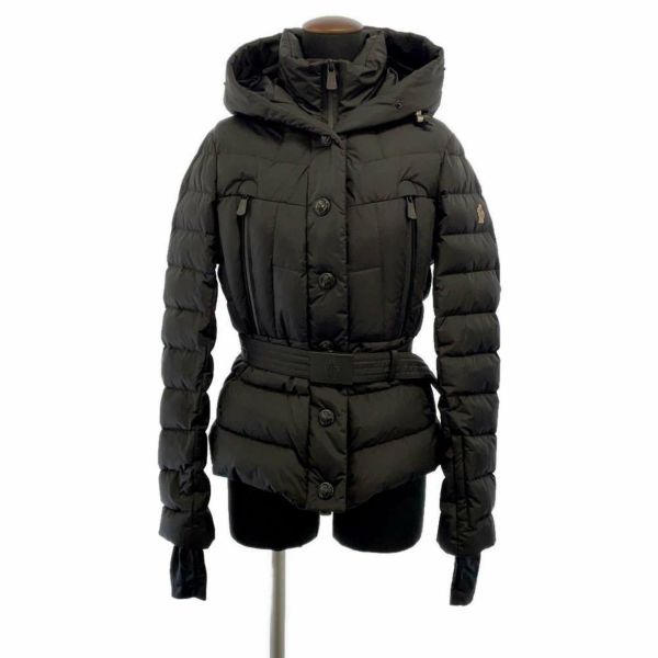 モンクレール ダウンジャケット グルノーブル ビバリー BEVERLEY レディースサイズ1 1A510 MONCLER ファー 黒