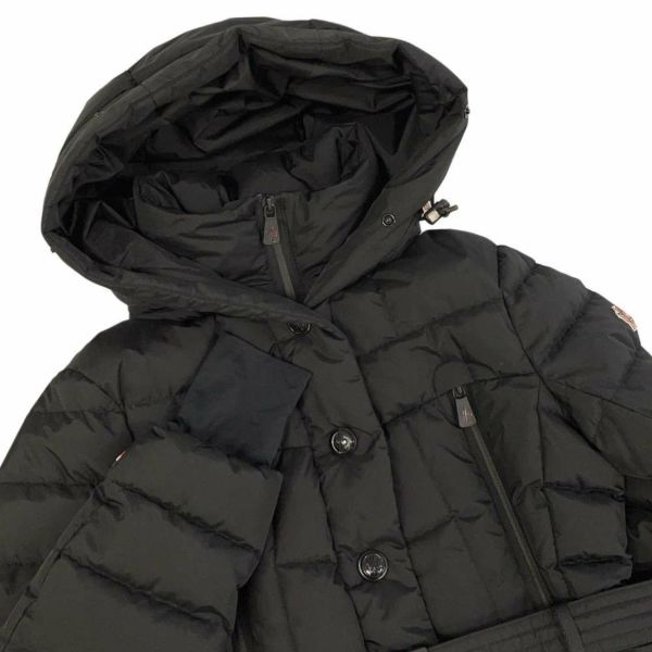 モンクレール ダウンジャケット グルノーブル ビバリー BEVERLEY レディースサイズ1 1A510 MONCLER ファー 黒