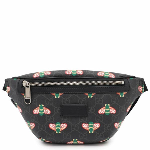 グッチ ボディバッグ ビー GGスプリーム 675181 GUCCI ウエストバッグ 黒