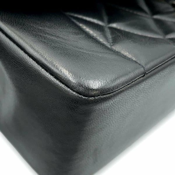 シャネル チェーンショルダーバッグ マトラッセ25 ココマーク ダイアナ A01165 CHANEL 黒