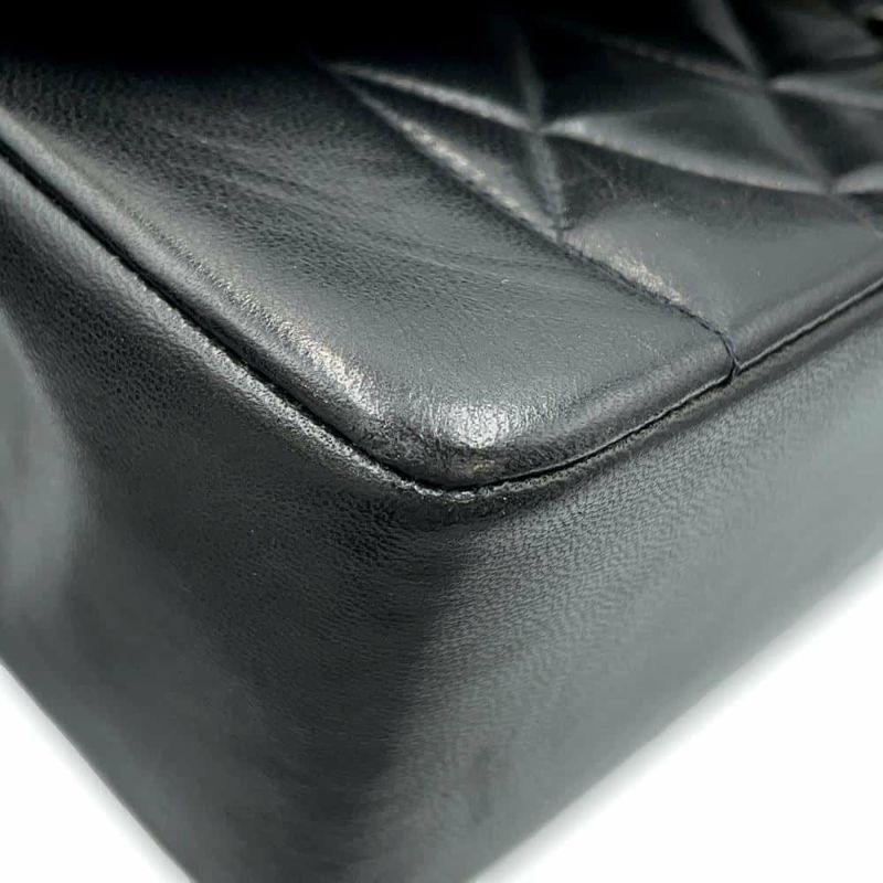 シャネル チェーンショルダーバッグ マトラッセ25 ココマーク ダイアナ A01165 CHANEL 黒