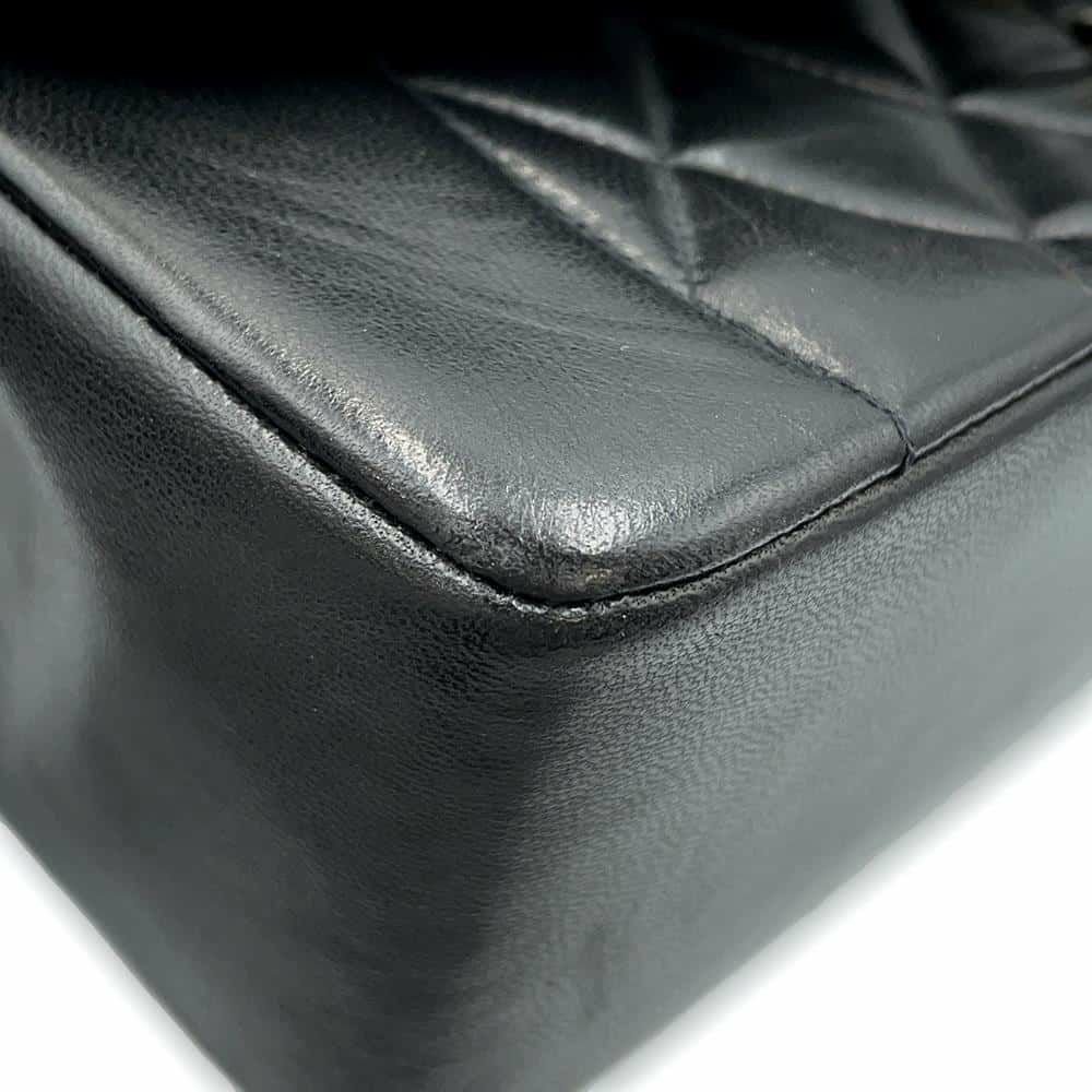 シャネル チェーンショルダーバッグ マトラッセ25 ココマーク ダイアナ A01165 CHANEL 黒