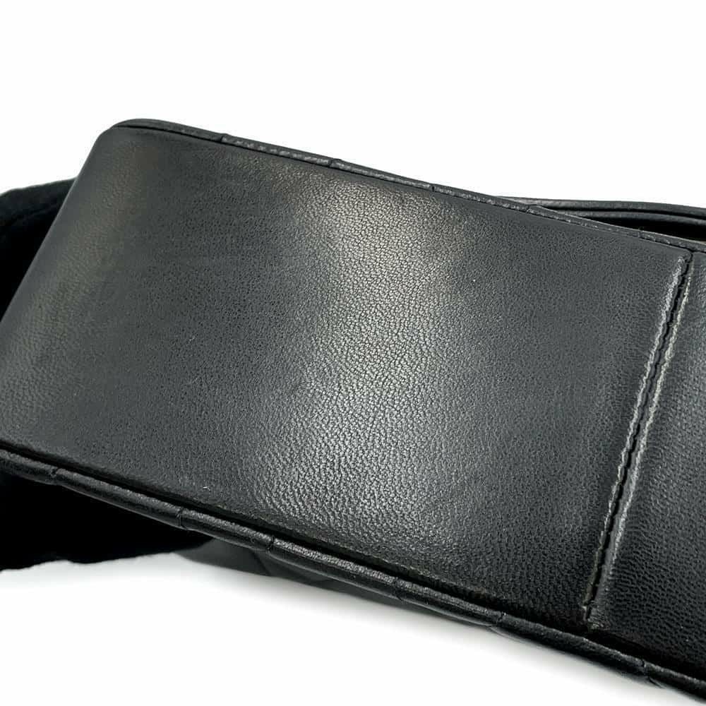 シャネル チェーンショルダーバッグ マトラッセ25 ココマーク ダイアナ A01165 CHANEL 黒