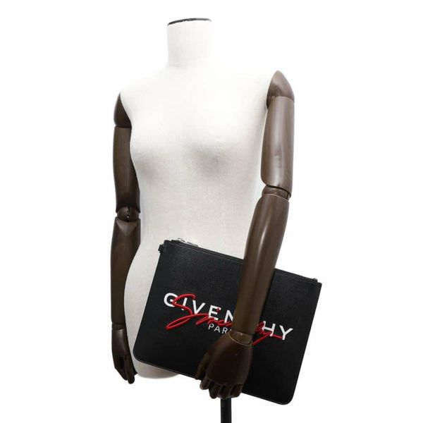 ジバンシー クラッチバッグ ラージジップポーチ PVC BK600JK0VM GIVENCHY 黒