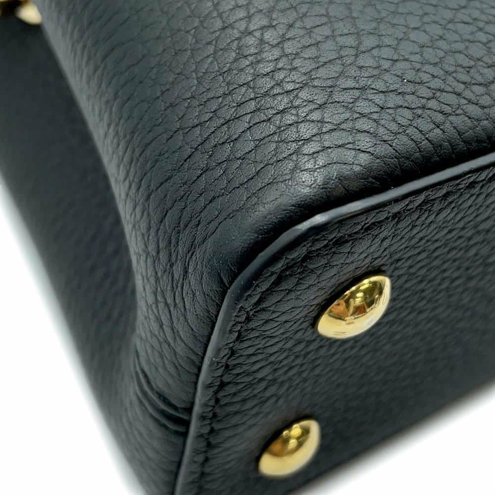 ルイヴィトン ハンドバッグ トリヨンレザー カプシーヌMINI M56669 2wayショルダーバッグ 黒 ブラック