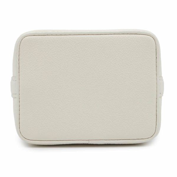 ルイヴィトン ハンドバッグ バイカラー モノグラム・アンプラント ナノ・ノエ LOUIS VUITTON 2wayショルダー 白