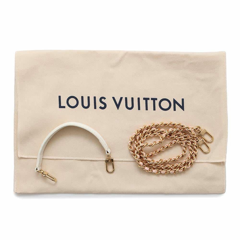 ルイヴィトン ハンドバッグ バイカラー モノグラム・アンプラント ナノ・ノエ LOUIS VUITTON 2wayショルダー 白