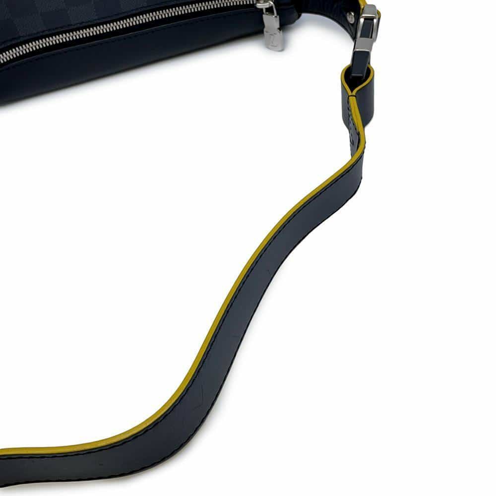 ルイヴィトン ボディバッグ ダミエ・グラフィット リンク バムバッグ N40276 LOUIS VUITTON ブラック 黒