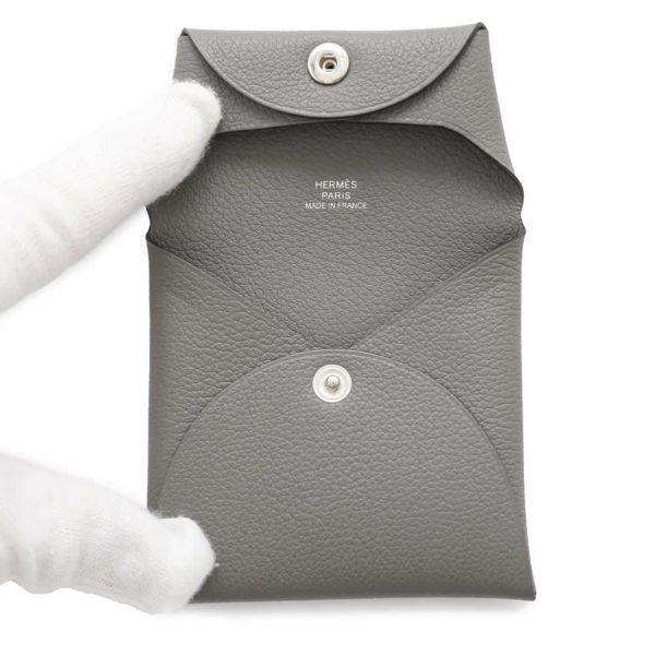 エルメス コインケース バスティア グリメイヤー W刻印 HERMES 財布