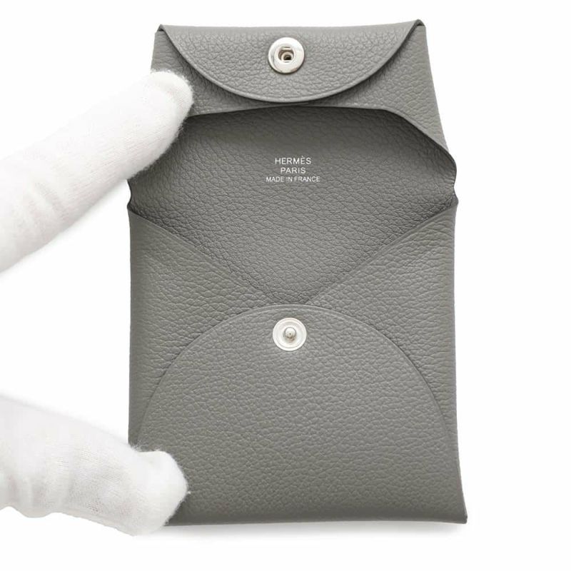 エルメス コインケース バスティア グリメイヤー W刻印 HERMES 財布