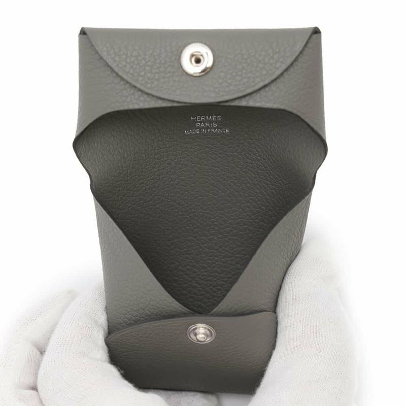 エルメス コインケース バスティア グリメイヤー W刻印 HERMES 財布