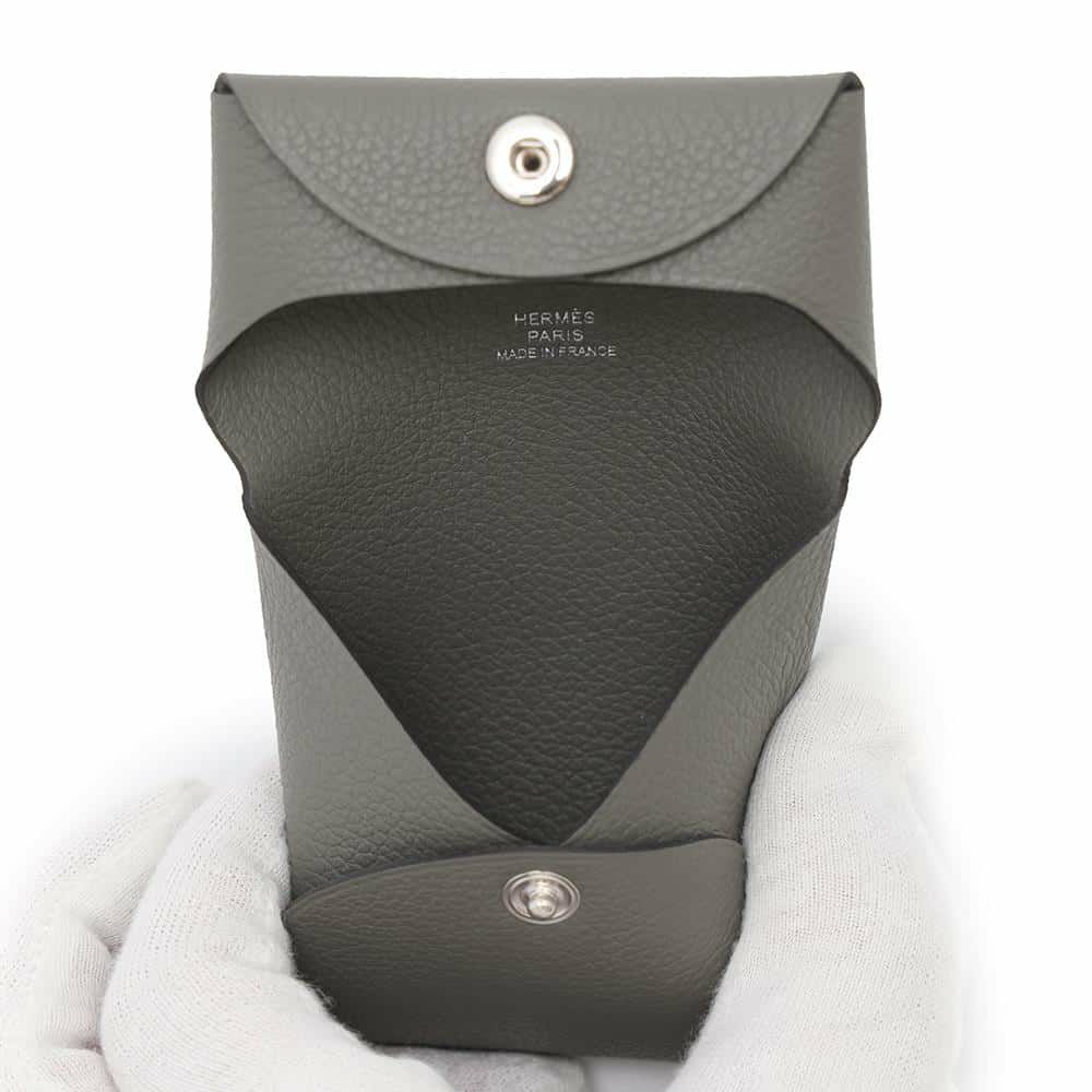 エルメス コインケース バスティア グリメイヤー W刻印 HERMES 財布