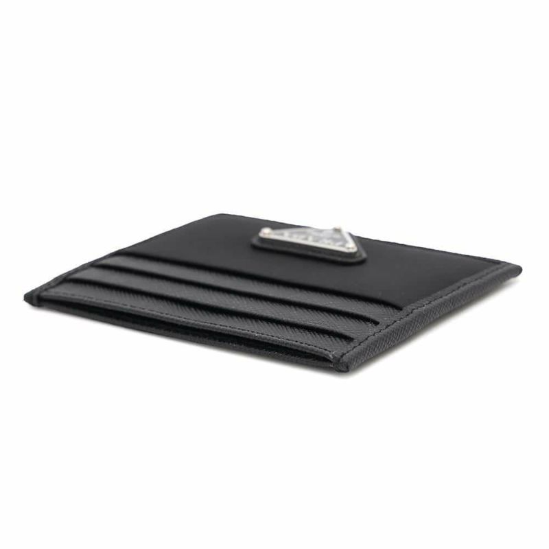 プラダ カードケース リナイロン サフィアーノレザー 2MC025 PRADA 財布 黒