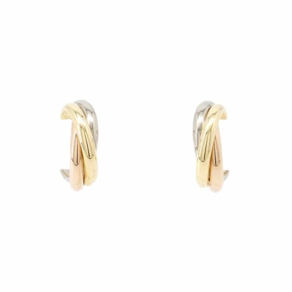 カルティエ ピアス トリニティ イヤリング K18YG/K18WG/K18PG B8017100 Cartier フープピアス ジュエリー