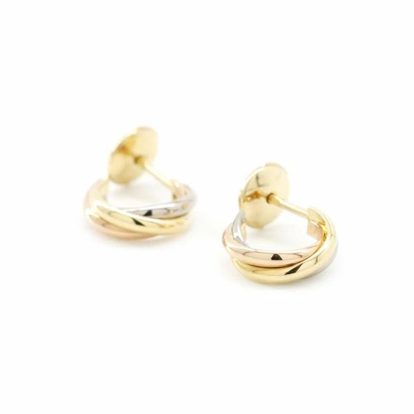 カルティエ ピアス トリニティ イヤリング K18YG/K18WG/K18PG B8017100 Cartier フープピアス ジュエリー
