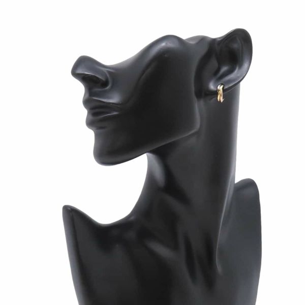 カルティエ ピアス トリニティ イヤリング K18YG/K18WG/K18PG B8017100 Cartier フープピアス ジュエリー
