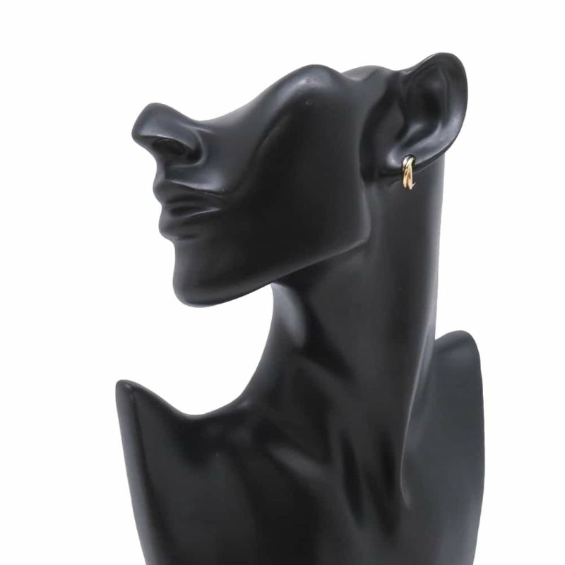 カルティエ ピアス トリニティ イヤリング K18YG/K18WG/K18PG B8017100 Cartier フープピアス ジュエリー
