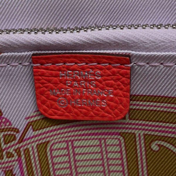 エルメス 長財布 アザップロング シルクイン ローズテキサス/シルバー金具 エプソン U刻印 財布