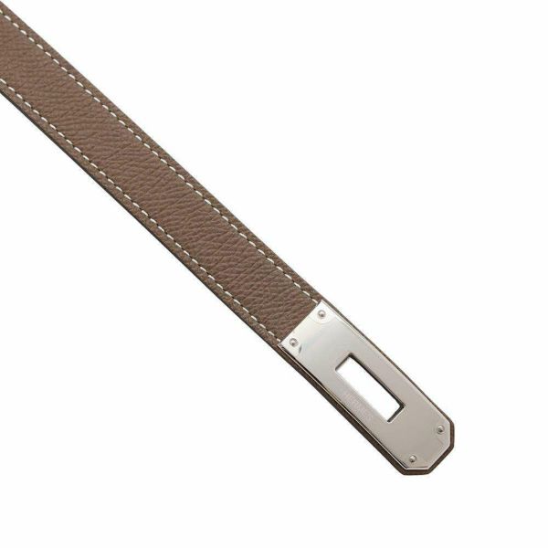 エルメス ケリーベルト エトゥープ/シルバー金具 エプソン W刻印 HERMES べルト