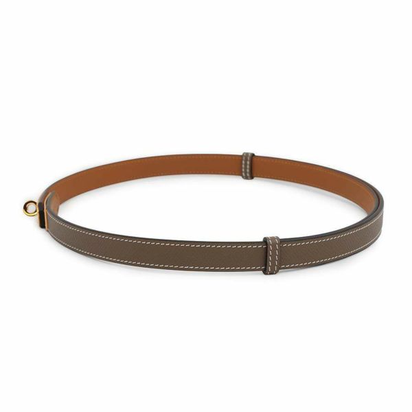 エルメス ケリーベルト エトゥープ/シルバー金具 エプソン Z刻印 HERMES べルト