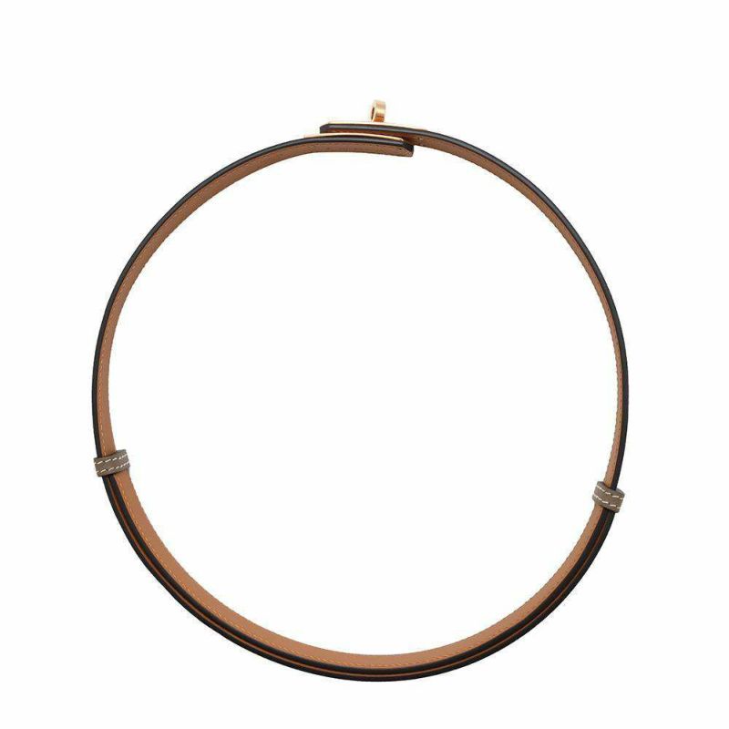 エルメス ケリーベルト エトゥープ/シルバー金具 エプソン Z刻印 HERMES べルト