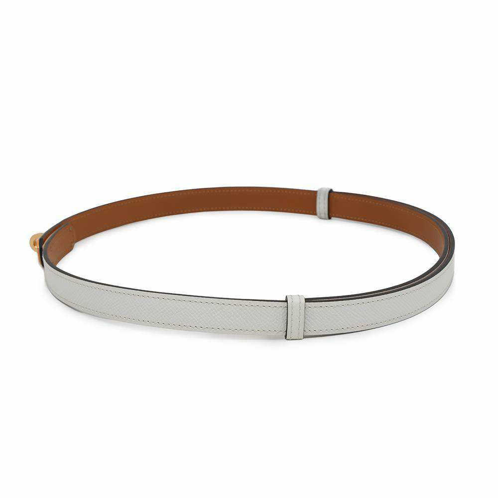 エルメス ケリーベルト ホワイト/ゴールド金具 エプソン Z刻印 HERMES べルト 白