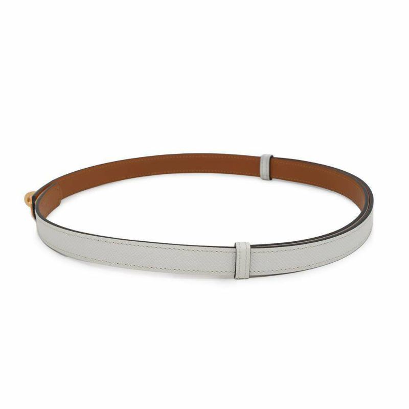 エルメス ケリーベルト ホワイト/ゴールド金具 エプソン Z刻印 HERMES べルト 白