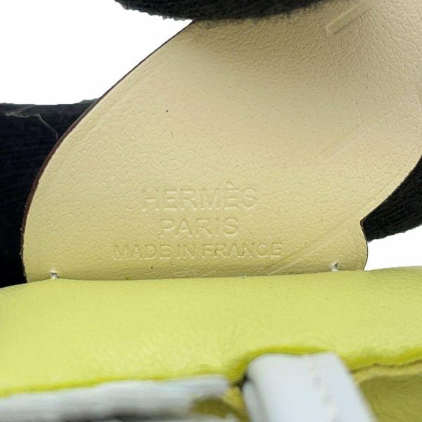 エルメス バッグチャーム ロデオPM ペガサス ジョーヌブルジョン/ブルーブリュム/ナタ ラムスキン Z刻印