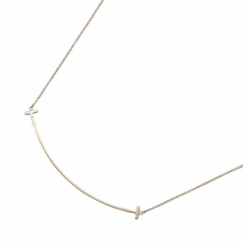 ティファニー ネックレス Tスマイル ペンダント ラージ K18PGピンクゴールド 60011651 Tiffany&Co. ジュエリー