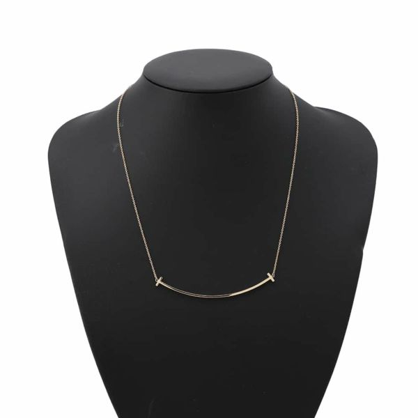 ティファニー ネックレス Tスマイル ペンダント ラージ K18PGピンクゴールド 60011651 Tiffany&Co. ジュエリー