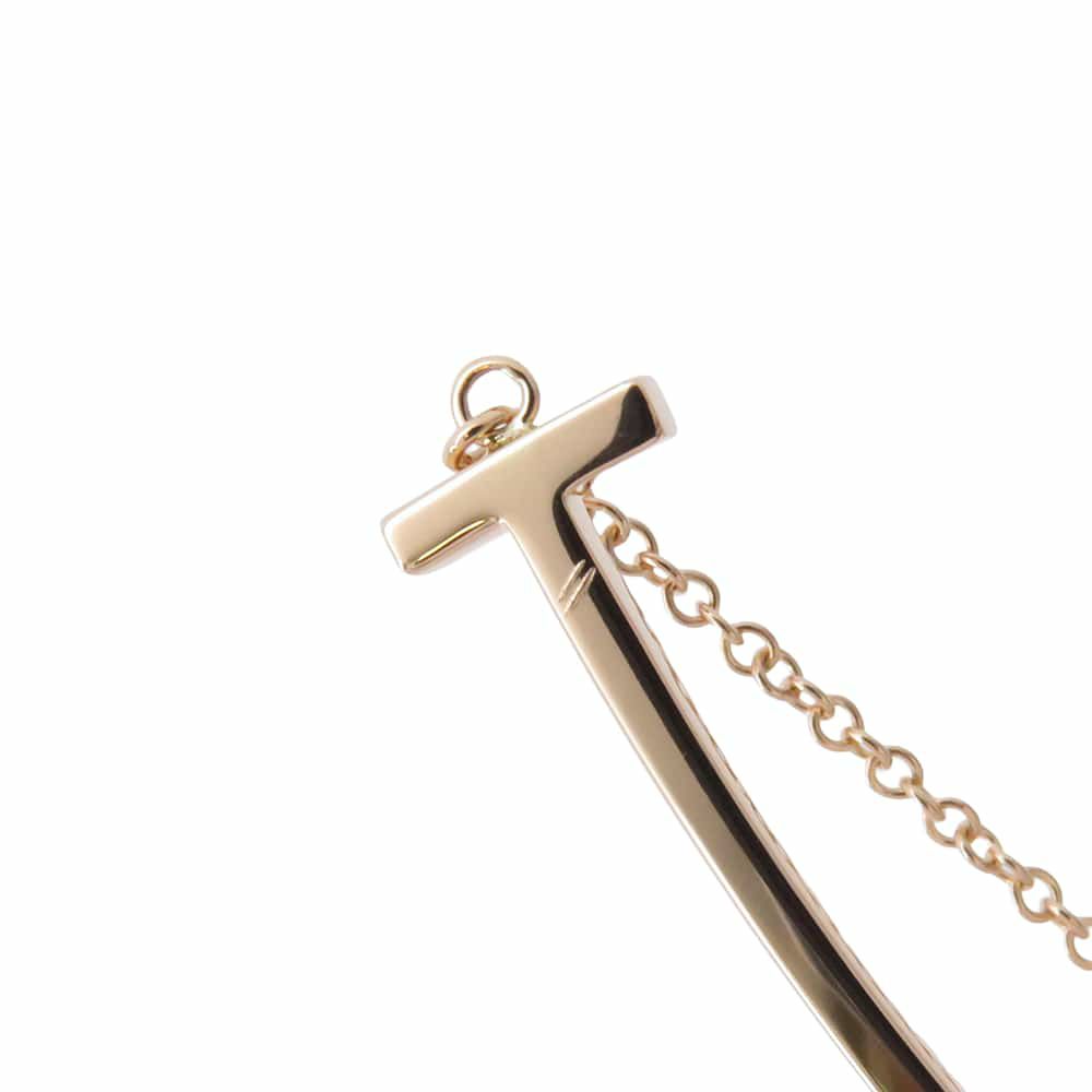 ティファニー ネックレス Tスマイル ペンダント ラージ K18PGピンクゴールド 60011651 Tiffany&Co. ジュエリー
